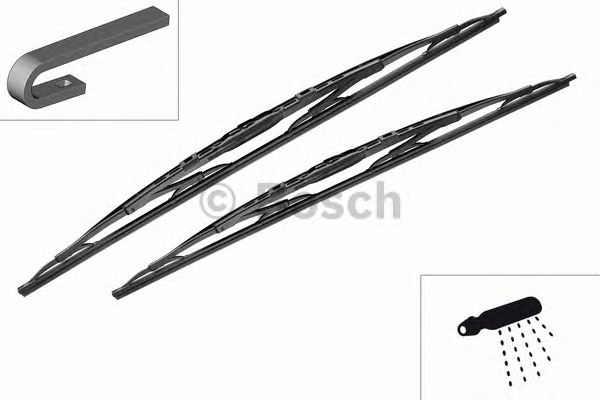 Купить BOSCH 3397118334 BOSCH Комплект Twin со спойлером 650/650mm (657 S)
