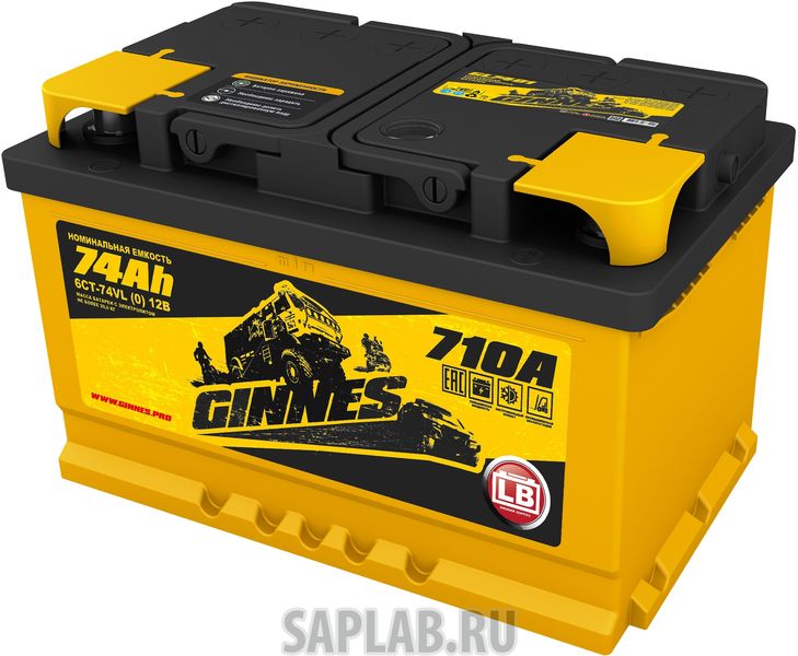 Купить GINNES GL7401 Аккумулятор автомобильный GINNES LB 6CT-74.0 GL7401