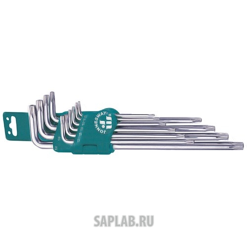 Купить JONNESWAY H12S110S Комплект угловых ключей Torx Extra Long Т9-Т50, 1 S2 материал, 10 предметов, H12S110S JONNESWAY