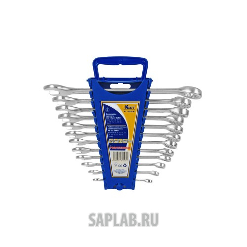 Купить KRAFT KT700591 Ключ комбинированный набор 12шт: 6,8,10,12-19,22мм ЕВРО (пл.держ)