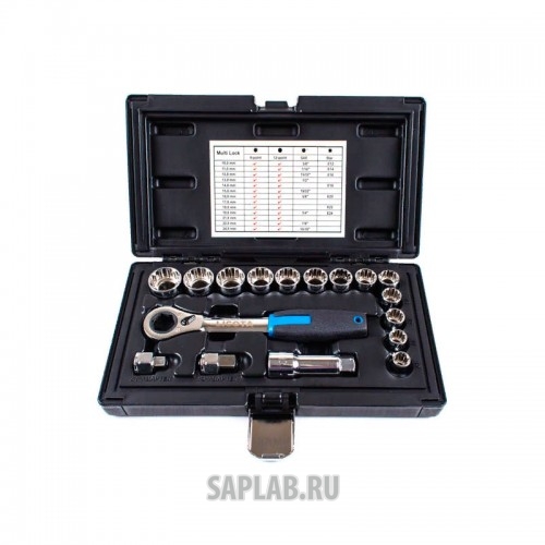 Купить LICOTA ALK1006P Набор торцевых головок проходных с аксессуарами 19мм 17пр.