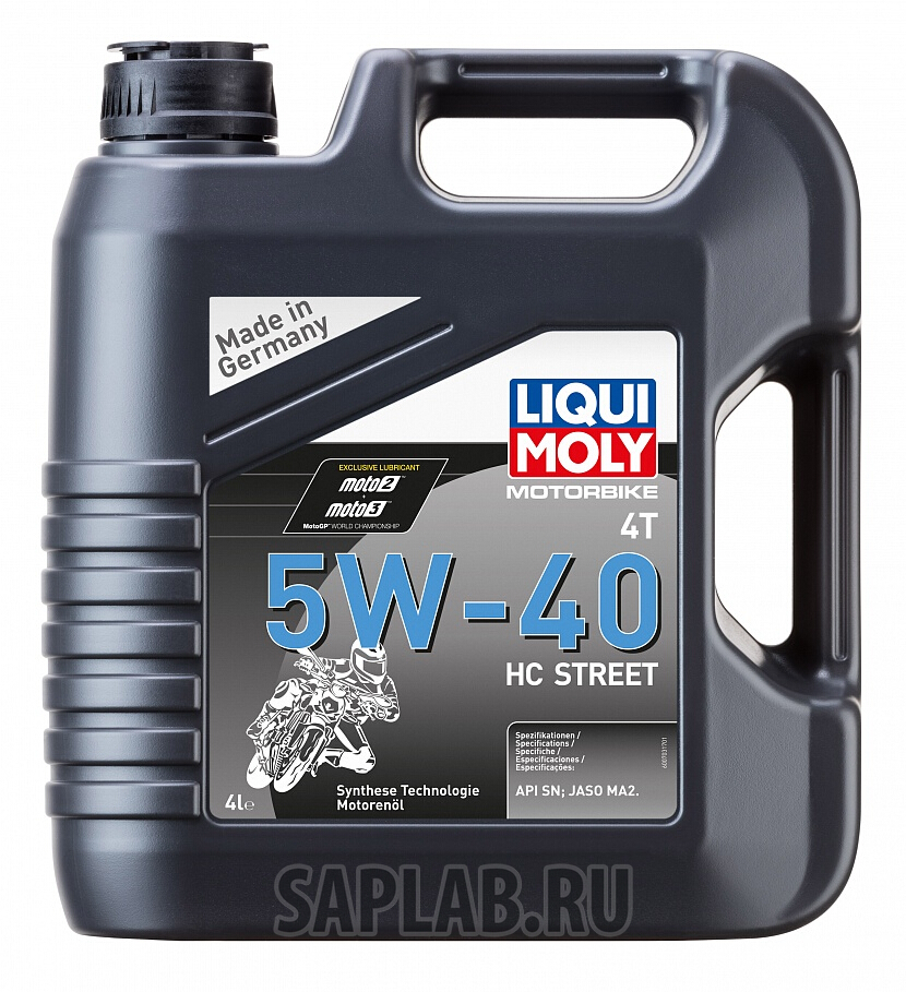 Купить LIQUI MOLY 20751 Масло моторное Liqui moly Motorbike 4T HC Street 5W-40 4л