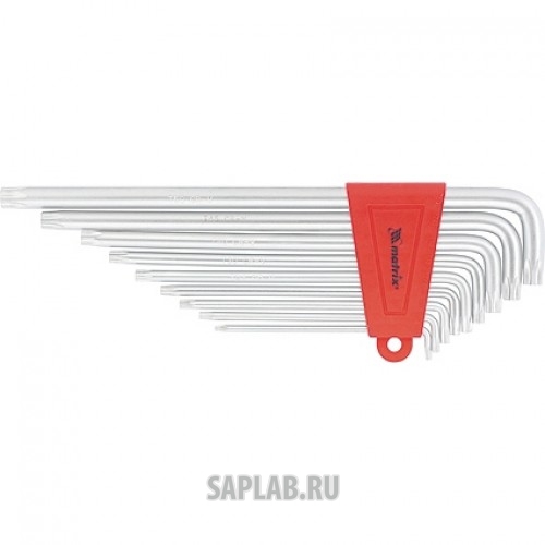 Купить MATRIX 12307 Набор ключей имбусовых TORX, 9 шт: T10-T50, CrV, экстра-длин, сатин.// MATRIX