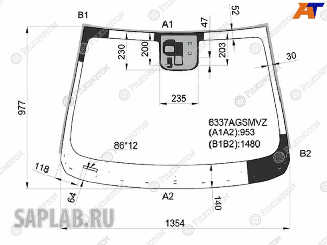 Купить запчасть PILKINGTON - 6337AGSMVZ 