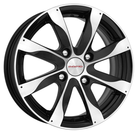 Купить Rapid R14248 RAPID ДЖЕМИНИ АЛМАЗ (KC617) 6.0X15 4/114.3 ET43 d67.1 /black/ [r14248]